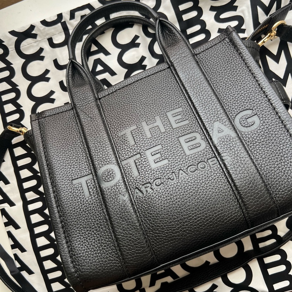 Marc Jacobs The Small Leather Tote Bag Black